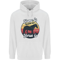 Home Is Where My Horse Is Funny Equestrian Childrens Kids Hoodie White