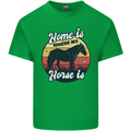 Home Is Where My Horse Is Funny Equestrian Kids T-Shirt Childrens Irish Green