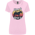 Home Is Where My Horse Is Funny Equestrian Womens Wider Cut T-Shirt Light Pink
