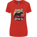 Home Is Where My Horse Is Funny Equestrian Womens Wider Cut T-Shirt Red