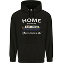 Home Is Where You Moor It Long Boat Barge Childrens Kids Hoodie Black