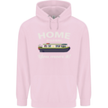 Home Is Where You Moor It Long Boat Barge Childrens Kids Hoodie Light Pink