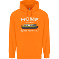 Home Is Where You Moor It Long Boat Barge Childrens Kids Hoodie Orange