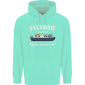 Home Is Where You Moor It Long Boat Barge Childrens Kids Hoodie Peppermint