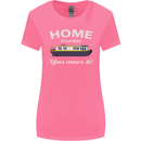 Home Is Where You Moor It Long Boat Barge Womens Wider Cut T-Shirt Azalea