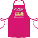 Home Is Where You Park It Caravan Funny Cotton Apron 100% Organic Pink