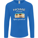 Home Is Where You Park It Caravan Funny Mens Long Sleeve T-Shirt Royal Blue