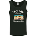 Home Is Where You Park It Caravan Funny Mens Vest Tank Top Black