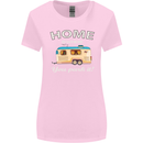 Home Is Where You Park It Caravan Funny Womens Wider Cut T-Shirt Light Pink