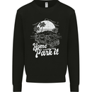 Home Is Where You Park It Funny Caravan Kids Sweatshirt Jumper Black