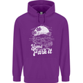 Home Is Where You Park It Funny Caravan Mens 80% Cotton Hoodie Purple