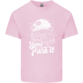 Home Is Where You Park It Funny Caravan Mens Cotton T-Shirt Tee Top Light Pink
