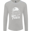 Home Is Where You Park It Funny Caravan Mens Long Sleeve T-Shirt Sports Grey