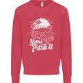 Home Is Where You Park It Funny Caravan Mens Sweatshirt Jumper Heliconia