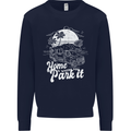 Home Is Where You Park It Funny Caravan Mens Sweatshirt Jumper Navy Blue