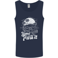 Home Is Where You Park It Funny Caravan Mens Vest Tank Top Navy Blue
