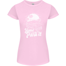 Home Is Where You Park It Funny Caravan Womens Petite Cut T-Shirt Light Pink