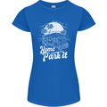 Home Is Where You Park It Funny Caravan Womens Petite Cut T-Shirt Royal Blue