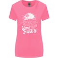 Home Is Where You Park It Funny Caravan Womens Wider Cut T-Shirt Azalea