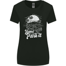 Home Is Where You Park It Funny Caravan Womens Wider Cut T-Shirt Black