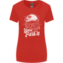 Home Is Where You Park It Funny Caravan Womens Wider Cut T-Shirt Red