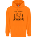 Home Is Where Your Cat Is Funny Kitten Childrens Kids Hoodie Orange