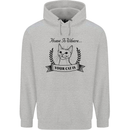 Home Is Where Your Cat Is Funny Kitten Childrens Kids Hoodie Sports Grey