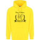 Home Is Where Your Cat Is Funny Kitten Childrens Kids Hoodie Yellow