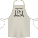Home Is Where Your Cat Is Funny Kitten Cotton Apron 100% Organic Natural