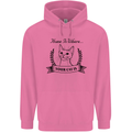 Home Is Where Your Cat Is Funny Kitten Mens 80% Cotton Hoodie Azelea