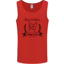 Home Is Where Your Cat Is Funny Kitten Mens Vest Tank Top Red