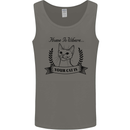 Home Is Where Your Cat Is Funny Kitten Mens Vest Tank Top Sports Grey