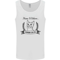 Home Is Where Your Cat Is Funny Kitten Mens Vest Tank Top White