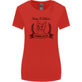 Home Is Where Your Cat Is Funny Kitten Womens Wider Cut T-Shirt Red