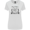 Home Is Where Your Cat Is Funny Kitten Womens Wider Cut T-Shirt White