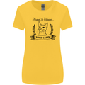 Home Is Where Your Cat Is Funny Kitten Womens Wider Cut T-Shirt Yellow