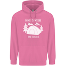 Home Is Where the Tent Is Funny Camping Mens 80% Cotton Hoodie Azelea
