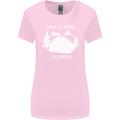 Home Is Where the Tent Is Funny Camping Womens Wider Cut T-Shirt Light Pink