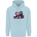 Honey Badger Childrens Kids Hoodie Light Blue