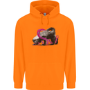 Honey Badger Childrens Kids Hoodie Orange