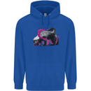 Honey Badger Childrens Kids Hoodie Royal Blue
