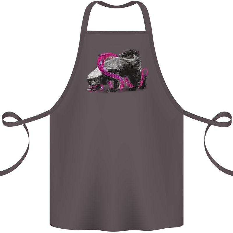 Honey Badger Cotton Apron 100% Organic Dark Grey