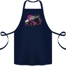 Honey Badger Cotton Apron 100% Organic Navy Blue