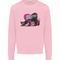 Honey Badger Kids Sweatshirt Jumper Light Pink