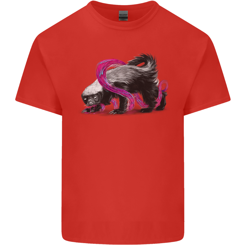 Honey Badger Kids T-Shirt Childrens Red