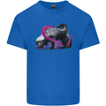 Honey Badger Kids T-Shirt Childrens Royal Blue