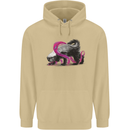 Honey Badger Mens 80% Cotton Hoodie Sand