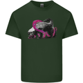 Honey Badger Mens Cotton T-Shirt Tee Top Forest Green