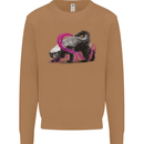 Honey Badger Mens Sweatshirt Jumper Caramel Latte
