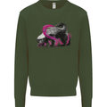 Honey Badger Mens Sweatshirt Jumper Forest Green
